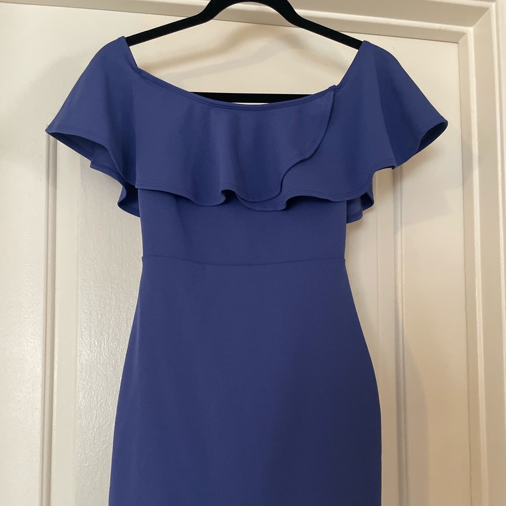 Blue Strapless Dress
